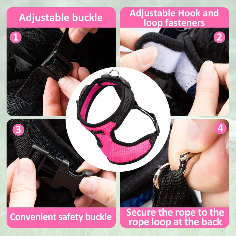 Adhafera Chicken Harness (Pink, L)