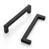 Ravinte 10 Pack 5 Inch Matte Black Kitchen Square Cabinet