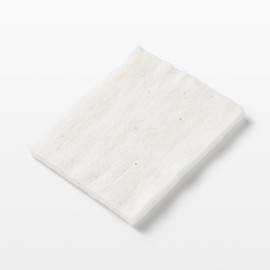 MUJI 84923555 Generated Cut Cotton, Large Type, 88 Pieces, Approximately 3.5 x 2.8 inches (90 x 70 mm)