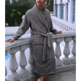 Plush Microfiber Fleece Robe | Super Soft & Warm | Lightweight | Full Length