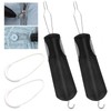 Button Hook, 2 Pcs Button Fastener Aid with 2 U-Shaped