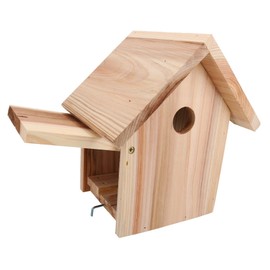 AB Tools Quality Forest Nature Class Wooden Bird House Garden Nest Box Apex 32mm Hole