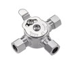 Pronese 1 PCS Below Deck Mixing Valve,3/8" Compression LF Brass