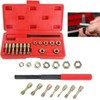 Angchun 15PCS Metric Thread Chaser Set, Thread Repair kit with