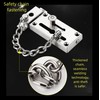 Stainless Steel Anti-hotlink Latch, Sliding Bolt Latch with Chain, Household