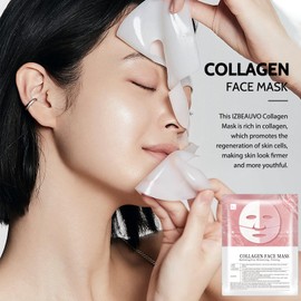 Collagen Face Mask, 5PCS Collagen Real Deep Mask, Collagen Mask, Face Sheet Masks, Hydrating Face Mask, Face Masks Beauty, Pore Minimizing, Firming, Elasticity Improvement