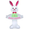 12.5ft Gemmy Airblown Inflatable Giant Easter Bunny w/Happy Easter Banner
