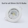 COOINJOY 10x Modern GU10 Downlights for Ceiling, Round Matt White