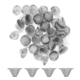 40 Pcs Stainless Steel Pipe Screens Filter,Adjustable Size Metal Wire Mesh Filter Reusable Tube Ball Screen,Bowl Mesh Gauzes Reusable Mesh Bowl Screens for Pipe and Vaporizer