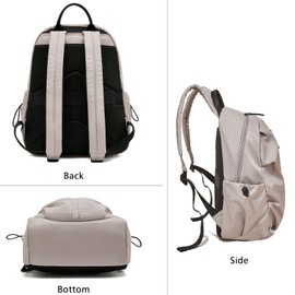 LAORENTOU Women Shoulder Bag Backpack Purse Large Size Lightweight Designer practical Handbags for Ladies (Pink)