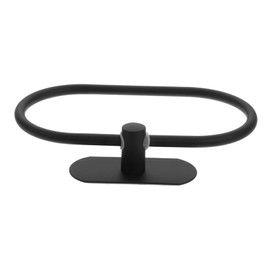 Operitacx Handtuchhalter Satz Ovaler Handtuchring und Handtuchhaken Korrosionsbeständig Wandmontage für Badezimmer Selbstklebend Platzsparend Geräuschlos