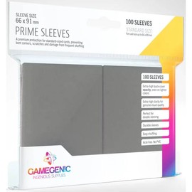 Gamegenic Prime Sleeves (100-Pack) 66 x 91mm Standard, Trading Card Accessory Matte Grey