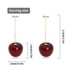 Yiqeenho Cherry Earrings for Women 3D Red Cherry Dangle Earrings