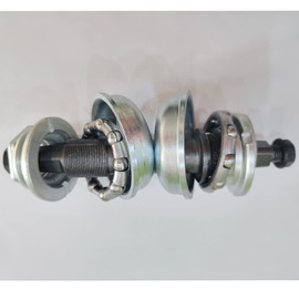 DONSP1986 2" Cup Bike Conversion Bottom Bracket Set, Bicycle Bottom Cup Ball Bearing Kit and 128mm Axle