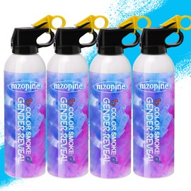 Gender Reveal Fire Extinguisher, Gender Reveal Color Smoke Powder Spray,4 Pcs Blue Blaster Only for Baby Boy with Blue Smoke Suitable for Gender Reveal Party, 100% Biodegradable Party Supplies