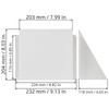 8" x 8" White Galvanized Steel Vent Cover - Duct