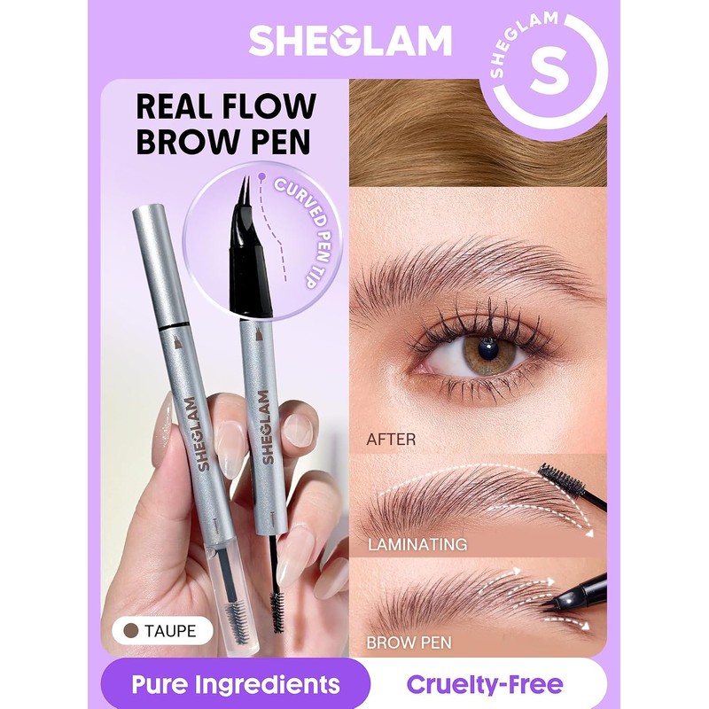 SHEGLAM Lápiz para cejas laminado Real Flow - Taupe
