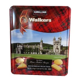 Walkers Premium Shortbread Selection 4 Varieties Gift Tin Net Wt 4.6 lb (2.1 Kg) by Walkers Shortbread [Foods]