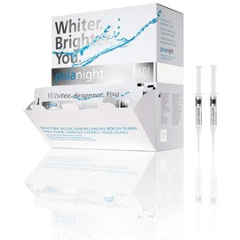 Polanight 16% Carbamide Peroxide 3gram Teeth Whitening Bleaching Gel | 4 Syringes | Shade Guide and Instructions