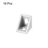sourcing map 16Pcs Inside Corner Bracket Gusset, 20x20x17mm 2020 Angle