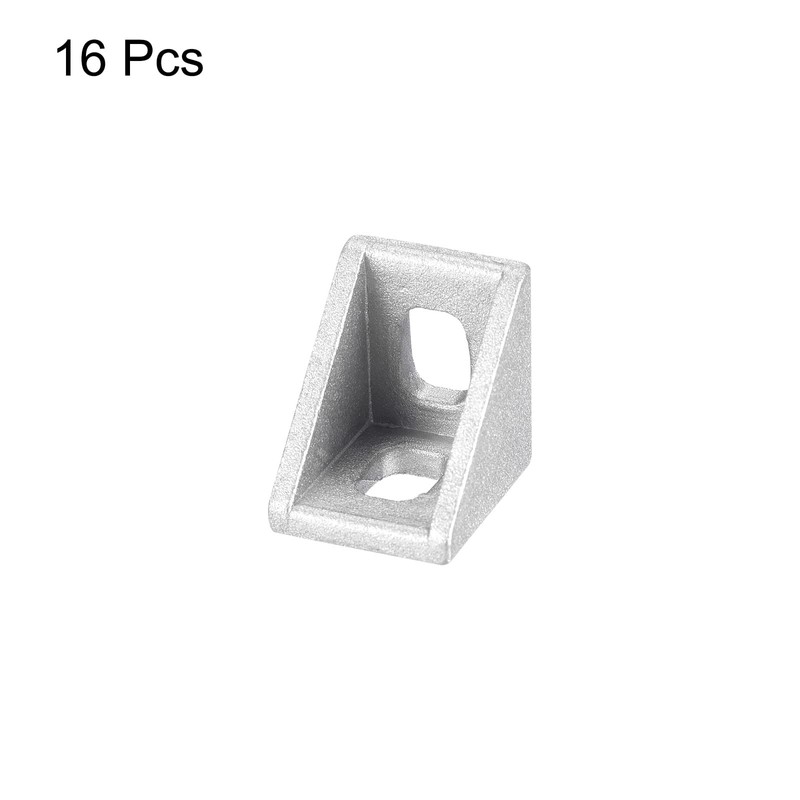 sourcing map 16Pcs Inside Corner Bracket Gusset, 20x20x17mm 2020 Angle