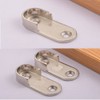 Vientiane Wardrobe Rail Holder,2 Pieces Metal Wardrobe Tube Bearing for