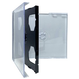 mediaxpo 200 Standard Black Triple 3 Disc CD Jewel Case