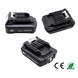 2pcs BL1021B 2.0Ah Battery with Charger DC10WD DC10SB, Compatible with Makita 12V Battery BL1016 BL1015 BL1020 BL1041B 197396-9, CP100DZ JR103D MP100DZ TD110D DF031D DF0331D CG100D CL106FD Tool