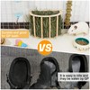 BeBeJoJo Guinea Pig Hay Feeder Wooden Rabbit Hay Feeder Big