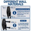 3-H Pack of 4 Wall Hooks, Garage Hooks, Heavy Duty