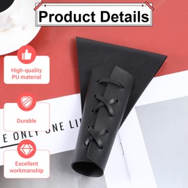 Psyqtsuary Medieval Leather Sword Frog Case Knight Belt Dagger Frog, Black Katana Protective Case, Dagger Belt Leather Sheath Adjustable Sword Protective Cases