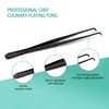 O'Creme 12 Inch Stainless Steel Precision Kitchen Culinary Tweezer Tongs
