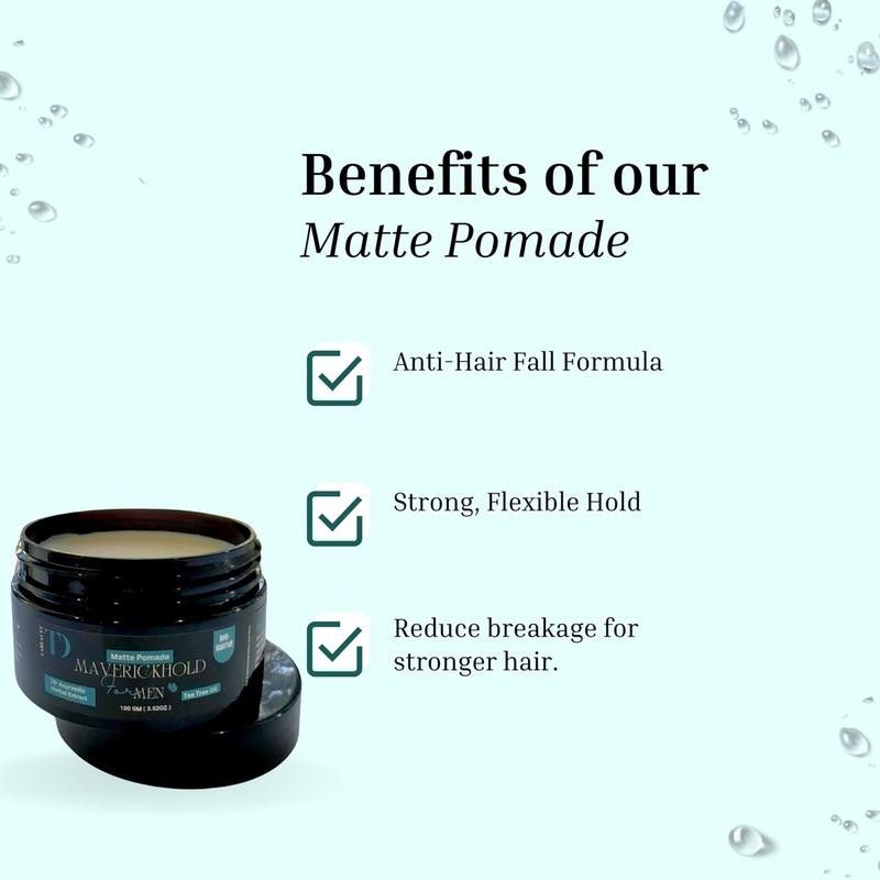 MAVERICK HOLD for Men - Matte Pomade | Anti-Hair Fall
