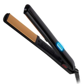 CHI CHI Original Digital Ceramic Hairstyling Iron, Hair Straightener Delivers Shiny, Smooth Results, Even Heat for Less Damage, 1" Iron, Piano Black