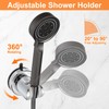 sourcing map 2pcs Shower Head Holder, Suction Cup Shower Head