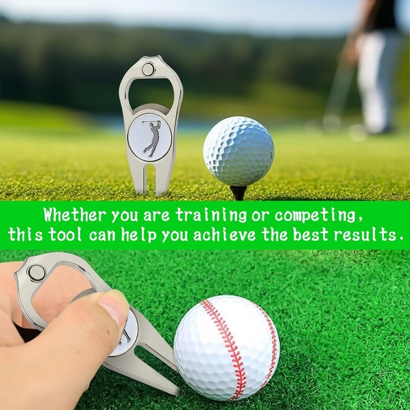 COYUN Golf Divot Tool, Golf Unisex Double Prong Divot Tool