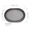 sourcing map Speaker Grill Cover 5.94X8.27inch Mesh Decorative Square Subwoofer
