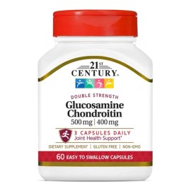 21 Century Glucosamine Chondroitin 500mg 400mg 60ct Sabor Flavorless