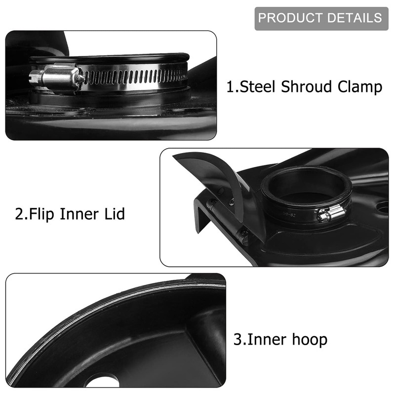 SDRTOP Dust Shroud Angle Grinder 7 Inch Dustless Vacuum Universal