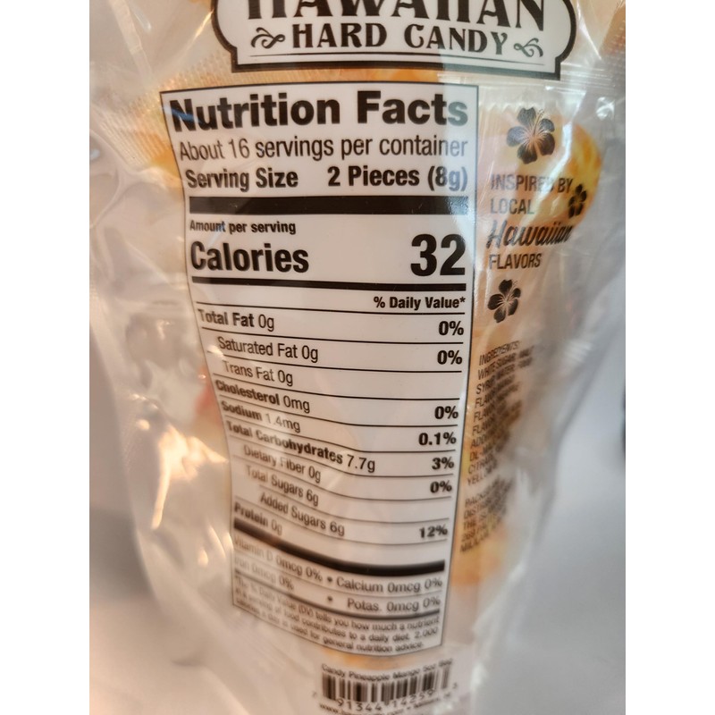 Old Fashion Hawaiian Hard Candy 5oz Bags Pineapple Mango