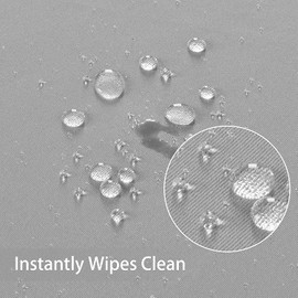 Obstal 210GSM Rectangle Table Cloth - Heavy Duty Water Proof Microfiber Tablecloth, Decorative Fabric Table Cover for Outdoor and Indoor Use (Silver, 70 x 90 Inch)