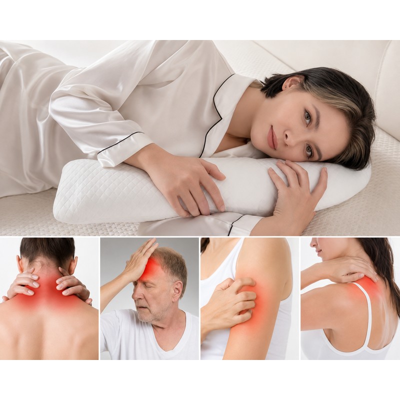 U-Shaped Side Sleeping Pillow – Soft Neck Support Cushion for