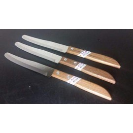 Kiwi Set of 2 Stainless Steel Knives, wood handle # 502