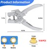 Eyelet Punch Kit 5mm with Grommet Metal Hole Pliers Tool
