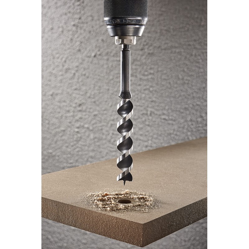 wolfcraft 7139000 Wooden Beam Drill speedwinder Ø 26 mm, Grey