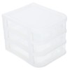 VILLFUL Box File Drawer Organizer Desktop Storage Box with Drawers