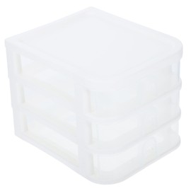 VILLFUL Box File Drawer Organizer Desktop Storage Box with Drawers for Makeup and Office Use Lightweight Portable for Home and Office Organization