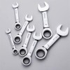 FLZOSPER 8mm Metric Stubby Box End Head Geared Wrench, 72-Tooth