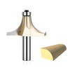 HUHAO 15/16" Radius Roundover Router Bit 1/2 Inch Shank,Edge Forming