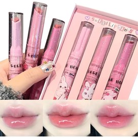 Cute High Coloring and Melting Lip Makeup, Skin Tone, No Makeup Crushing, Coloring, Adhesion, Long Lasting for a Long Time, All Day Long, Uneven Skin Tone, Won't Peel Off, Glossy # (01+02+03)